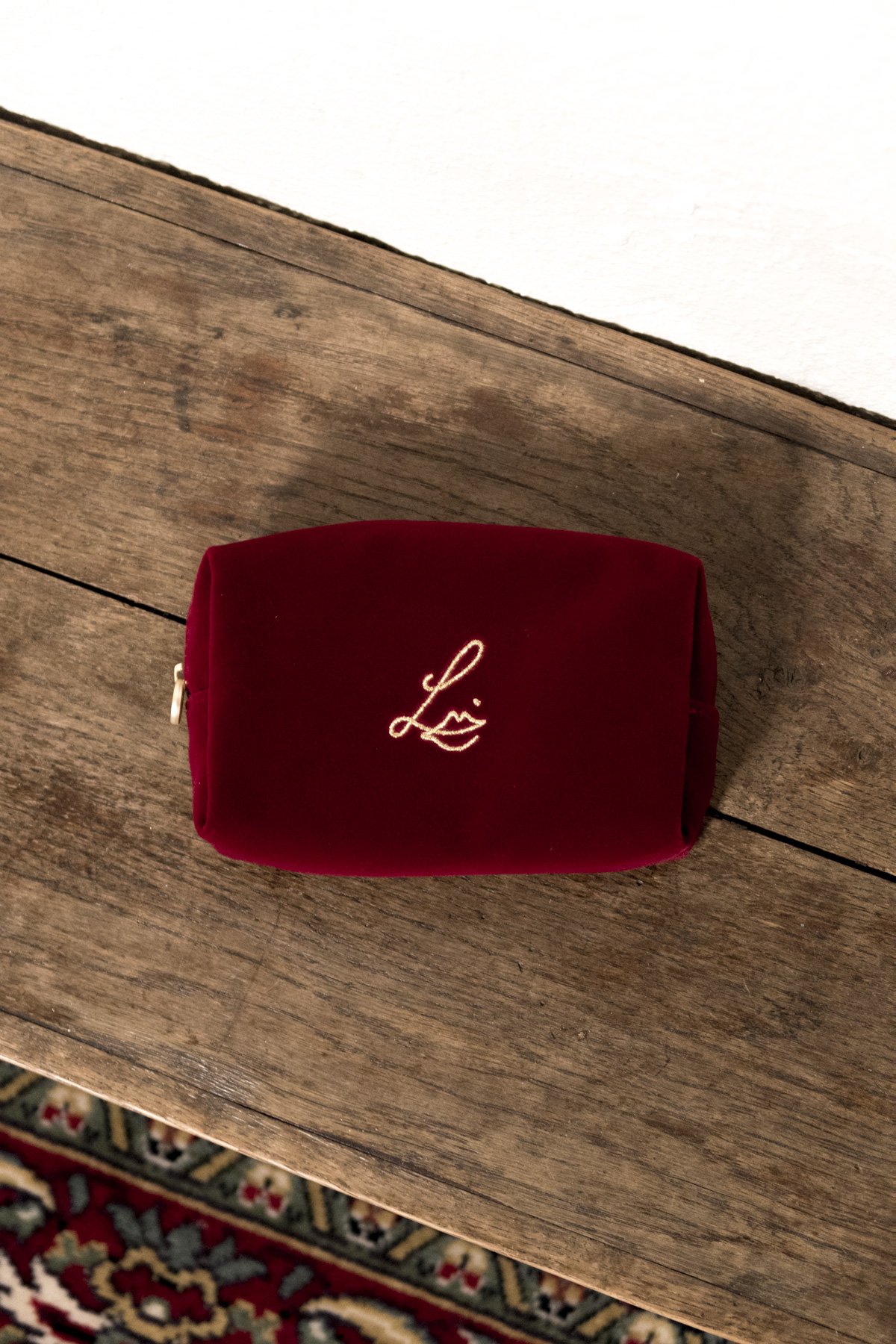 Lisa Eldridge Velvet bag